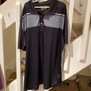 PGA tour black and gray extra-large pro series golf shirt